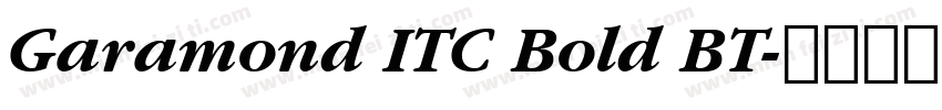 Garamond ITC Bold BT字体转换